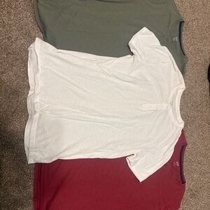 3-pack Gap lived-in relaxed Henley t-shirt men’s size M